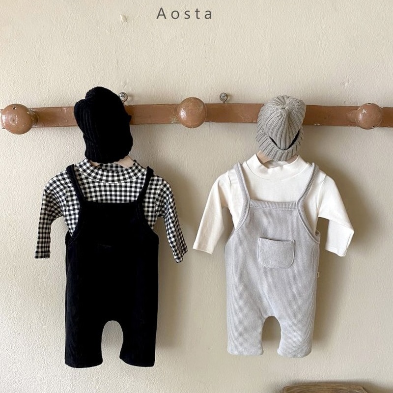 0-3T Pasgeboren Kleding Leggings Baby Baby Meisjes Jongens Corduroy Broek Effen Kleur Knop Pocket Strapless Overalls Baby broek