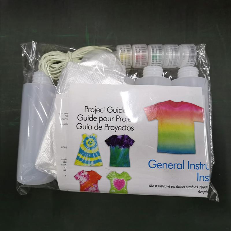One Step Permanent Paint Making Fabric Textile Decorating Colorful Clothing Tie Dye Kit Pigment Set Painting Tools