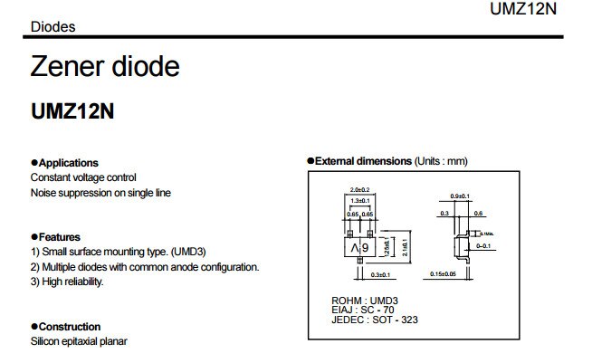 Rohm originele DTC114YE UMZ12N 50 stks/partij