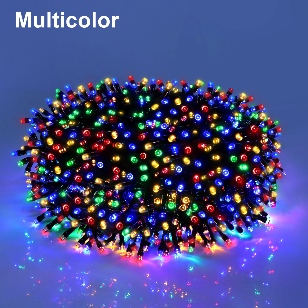 Guirnalda de luces LED navideñas de 24V, luces de hadas múltiples blancas cálidas para decoración de árboles, guirnalda de luces impermeable para decoración de habitaciones al aire libre: RGB / 0-5 W / enchufe europeo