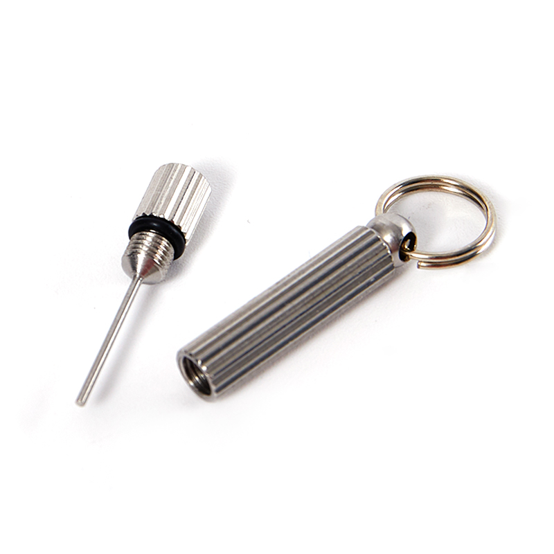 roestvrij Sim-kaart lade Pin Eject Removal Tool Naaldopener met sleutelhanger Anti-verlies mobiele telefoonaccessoires