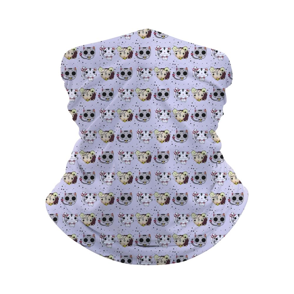 Grafika z tygrysem dzieci bez szwu chustka maska na twarz z opaską komin komin z pałąkiem na głowę wielofunkcyjny szal