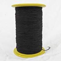 Zwarte Elastische Draad Voor Kleding Stof Accessoires DIY Machine Industrie Witte elastische naaigaren Spool 450 Yards 1 Roll: black