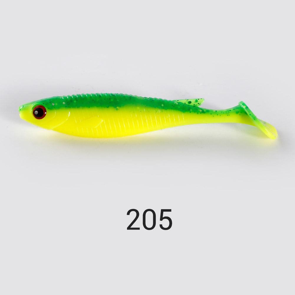 Noeby – leurre souple en PVC avec queue de pagaie, appât artificiel Wobbler idéal pour la pêche au brochet, yeux 3D, 11.5cm, 13.6g: 205