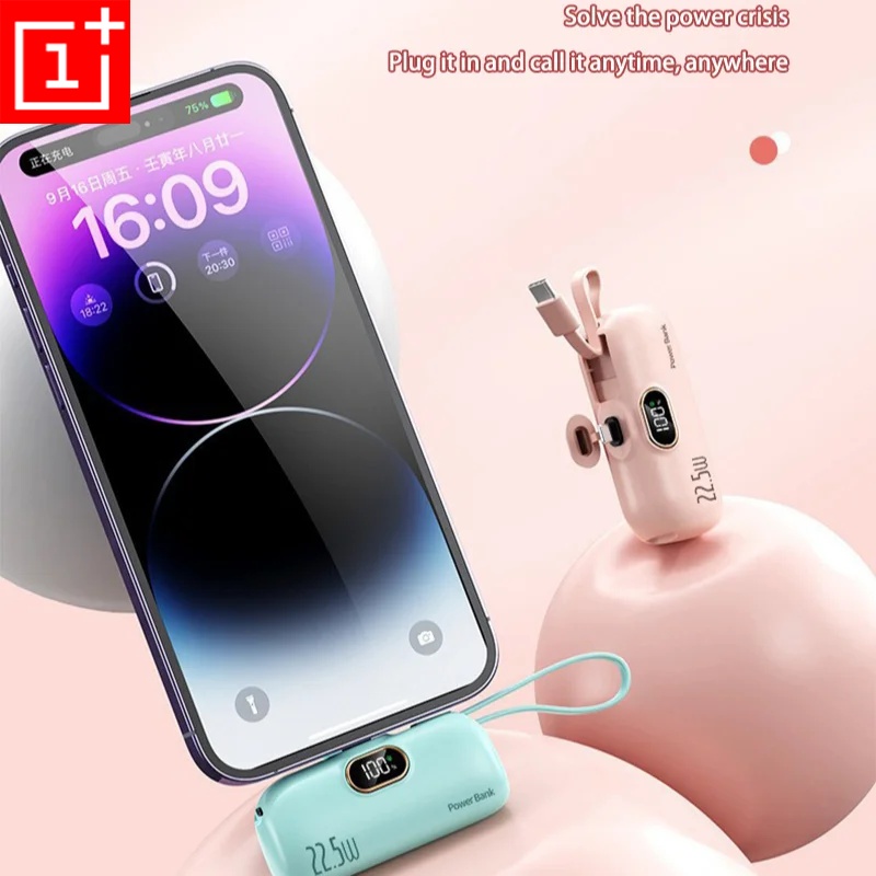 Oneplus mini conveniente banco de potência móvel 30000mah carregamento rápido portátil adequado para iphone samsung xiaomi bateria externa