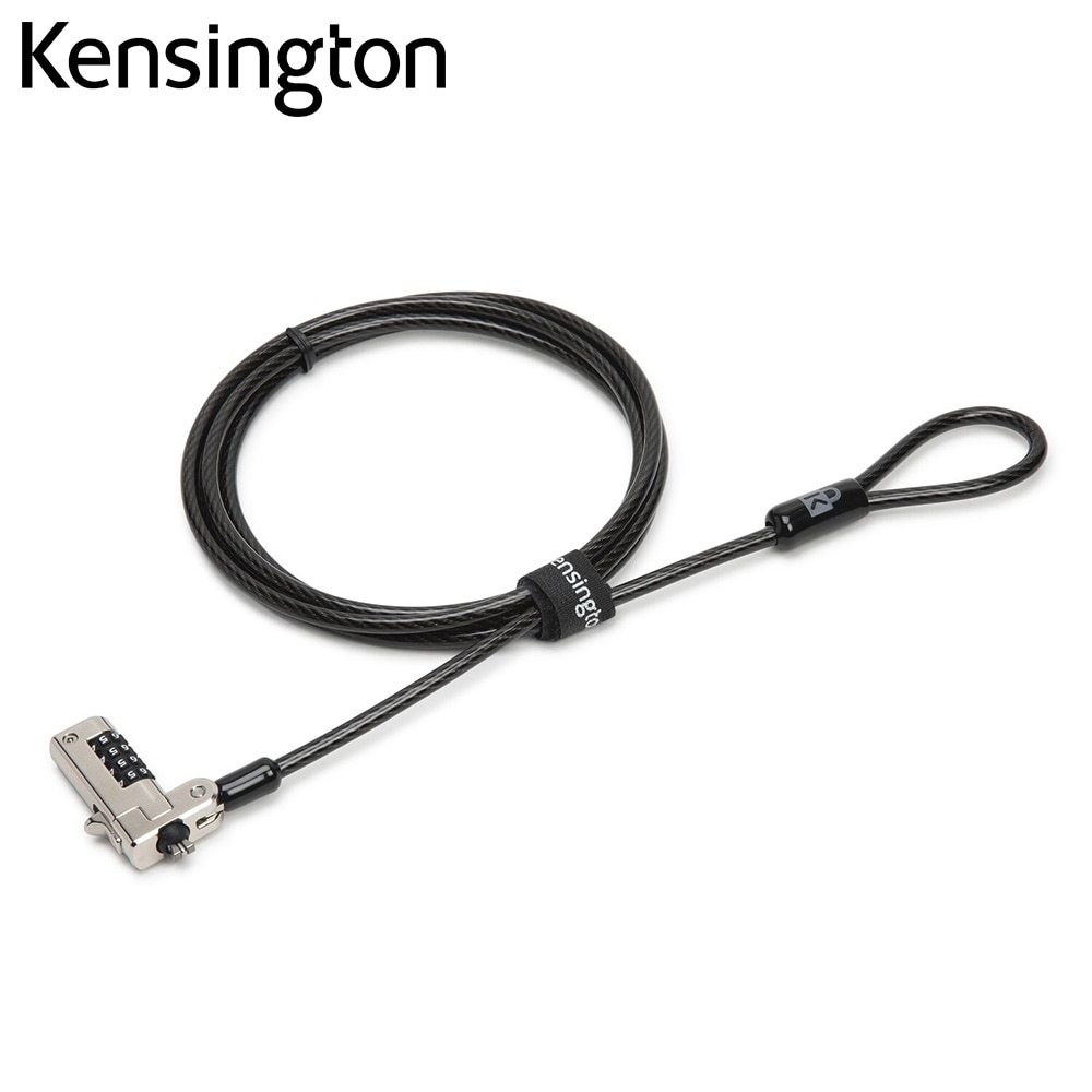 Kensington Slanke N17 Kabelslot Voor Dell Laptops Met Wedge Lock Slot Anti-Diefstal Keyless Combinatie Laptop Lock K68008WW