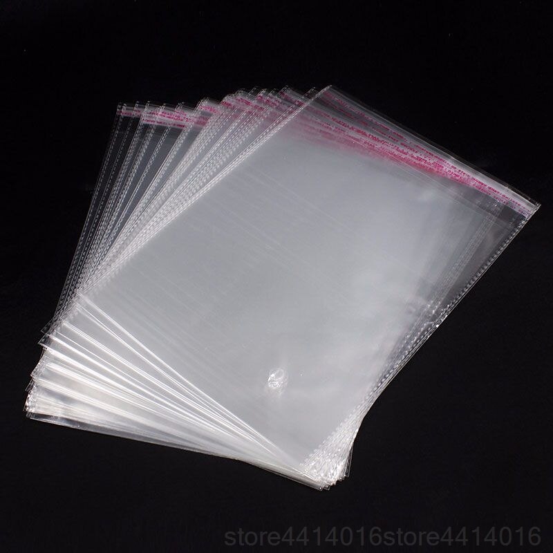100 stücke transparent selbst-Klebstoff OPP kunststoff zellophan tasche hochzeit Party tasche schmuck verpackung versiegelt tasche: 19x22cm