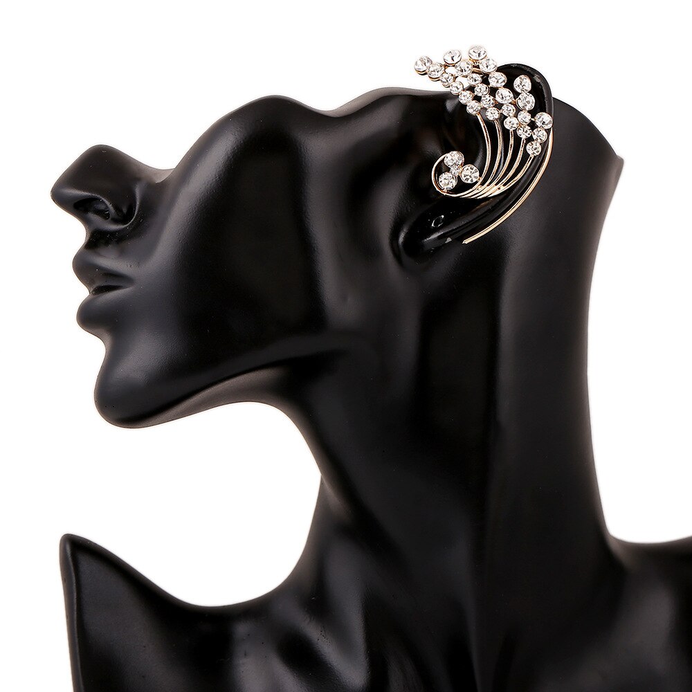 LUKENI 10 teile/los Modeschmuck Strass Ohrringe Punk Zweige Ohr-stulpe-ohrring Jacken Für Frauen Und Männer EJ023