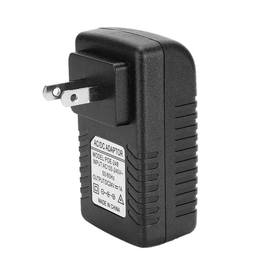 DC 24V/48V Wall Plug Power Adapter POE Ethernet Injector Adapter Power Supply: U.S. regulations