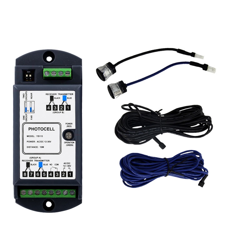 automatic sliding door gate Safety infrared beam sensor single type photocell sensor for automatic door opening: Red