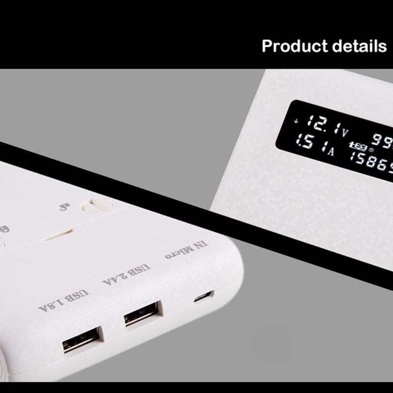 (No Battery)Dual USB QC3.0 Output 6x 18650 Batteries DIY Power Bank Box Holder Case Fast Charger For Mobile Phone Tablet PC W91A