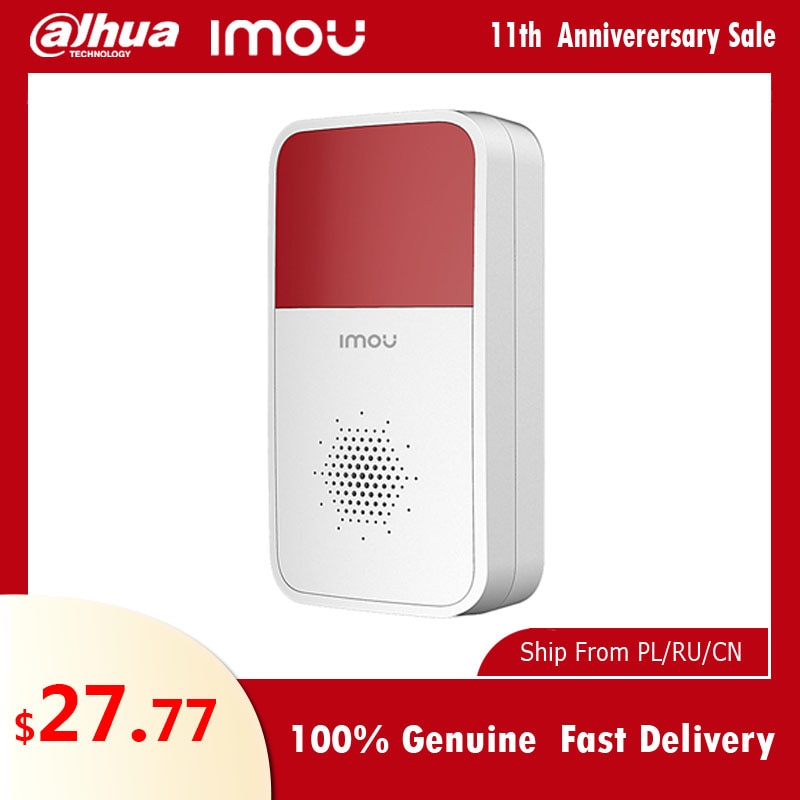 Dahua Alarm System WIFI Home Security Smart Remote Controller Imou Wireless Strobe Siren Sound Flash Light 433Mhz 85db Battery