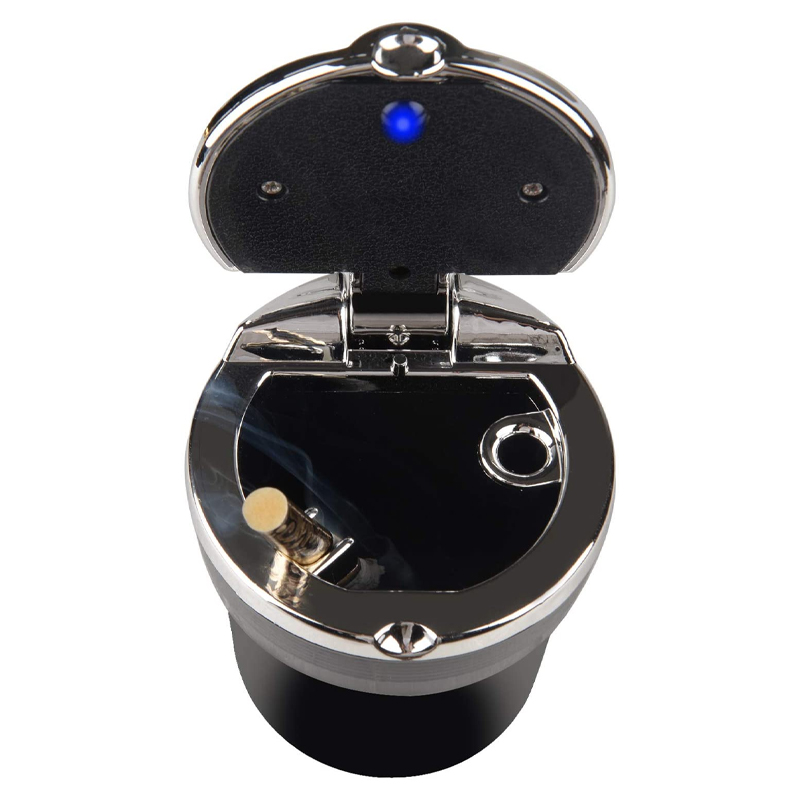 Auto Asbak Auto Garbag Kan Met Led Licht Met Cover Creatieve Persoonlijkheid Bedekt Auto In De Auto Multifunctionele Auto Supplie