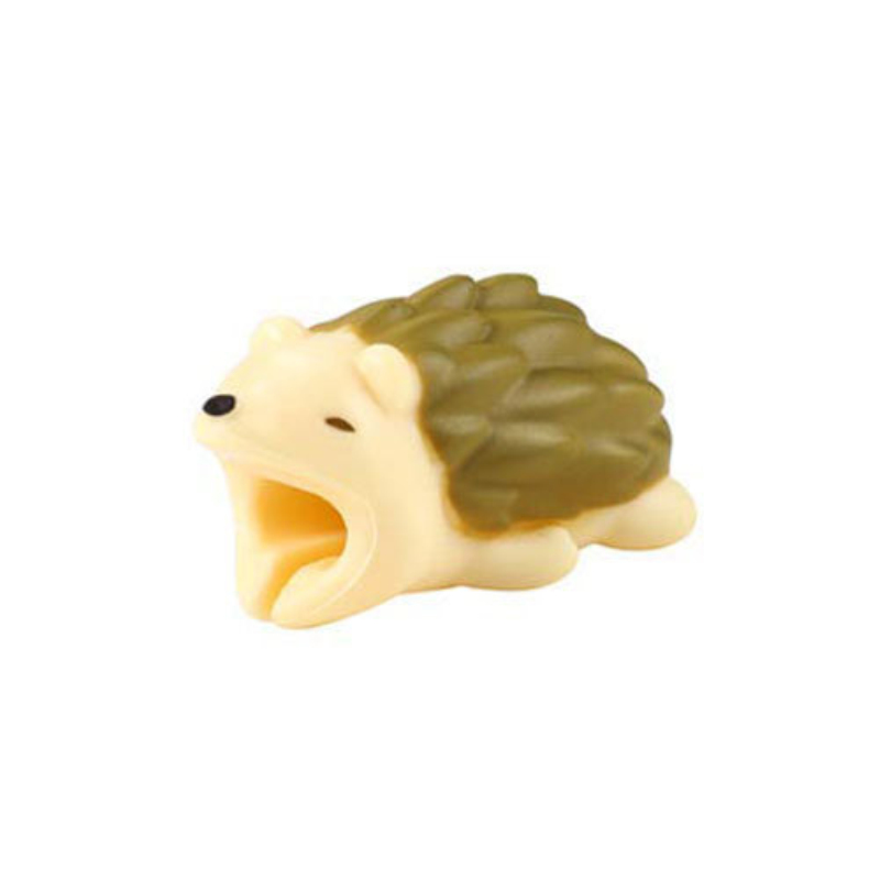 1 pièces Animal câble couverture protecteur pour Iphone Protege câble copains bande dessinée câble couverture Kabel Diertjes support de téléphone accessoire: hedgehog
