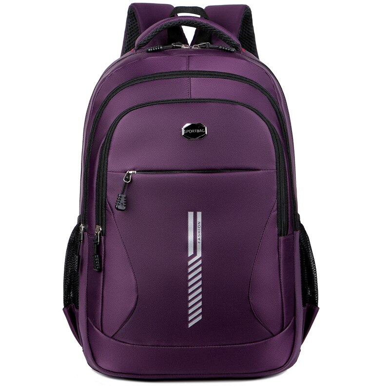 Men's Casual Backpacks Large Capacity Business Backpacks College Students' School Bags Men's Oxford Cloth Lightweight Bags: purple2