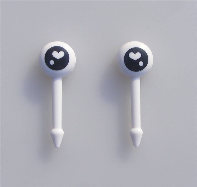 , palillo de dientes de 6 piezas con forma de ojo bonito, tenedores de dibujos animados, accesorios Bento, palillos decorativos para comida, palillos para pescado, tenedor para postre, Prikker