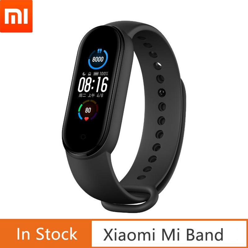 Xiaomi mi band 5 global version band 4 band 3 smart armband färgglad skärm puls fitness bluetooth vattentät sömnmonitor