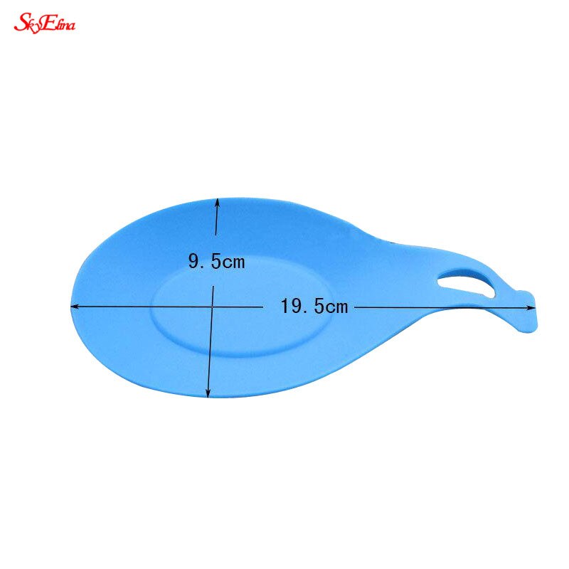 Multipurpose Silicone Spoon Rest Food Grade Silica Gel Spoon Holder Drink Glass Coaster Pot Stand Placemat Kitchen Tool 6zCF419