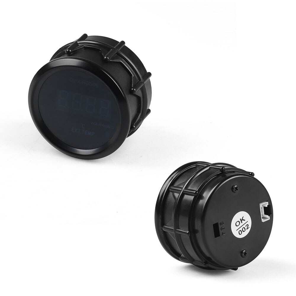 Dynoracing 2 " 52mm avgastemperaturmätare digital avgastempmätare blå led egt ext gauge bilmätare med sensor