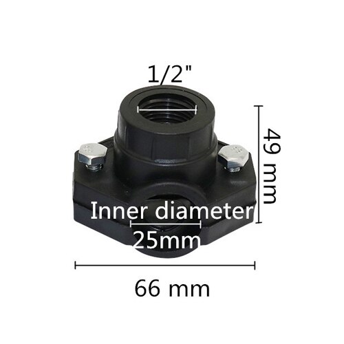 DN32, DN25 Pipe clamp Agriculture Irrigation Pipe Saddle Clip Brackets Saddle Clamp Gardens Watering Pipe fitting 1 Pc: DN25-1I2 Inch