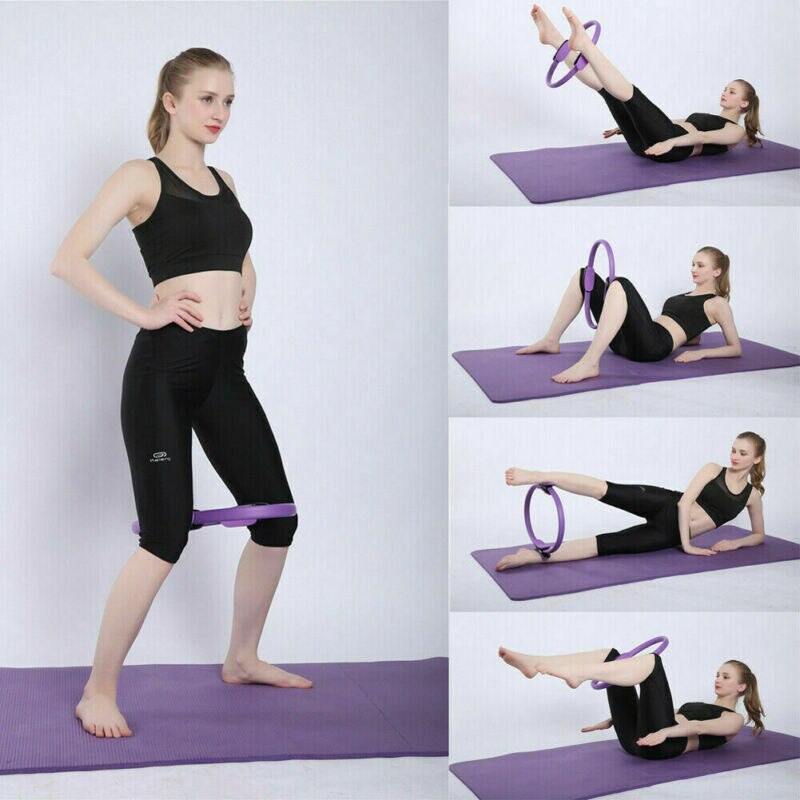 Kvinder mænd voksne pilates ring 14 tommer premium træning fitness cirkel til tone muskler træning kropsbygning tilbehør