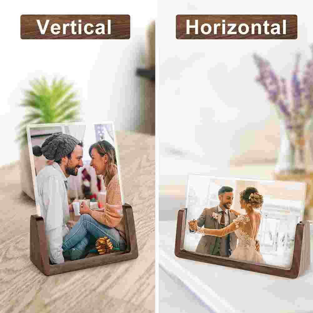 1pc Photo Frame Stylish Strong Wood Photo Frame Photo Display Frame for Home