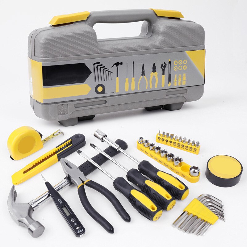 36Pcs Multifuction Auto Reparatie Kit Emergency Repareren Kit Set Home Hardware Combinatie Tang Moersleutel Set Toolbox