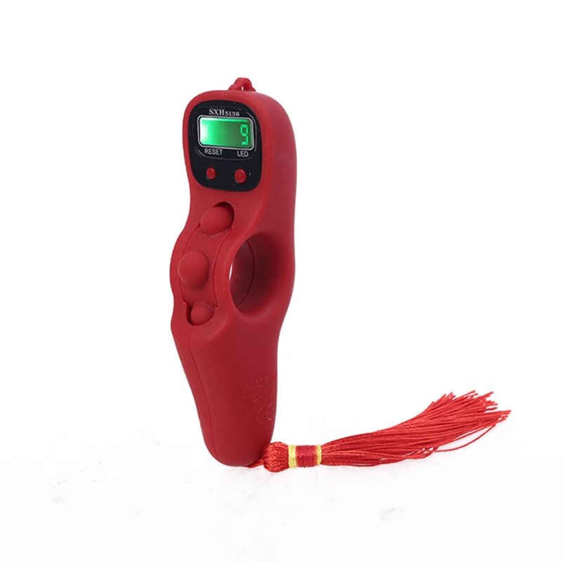 Portable Handheld Digital Beads Counter with Backlight Finger Game Toy Manual Reset Decompression Relaxation Tool for Meditation