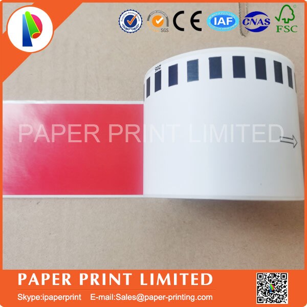 Dk-22205 dk22205 dk 22205 Compatible Labels barcode sticker white: 5 rolls Red label