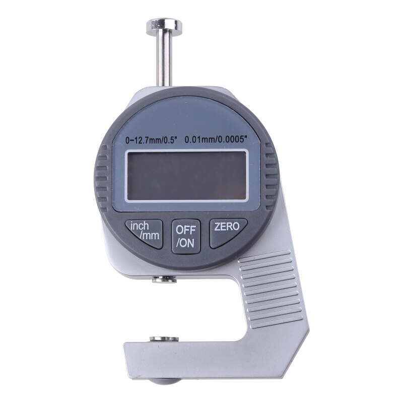 0.01 MM LCD Digitale Diktemeter Dikte Meetinstrument Papier Lederen Doek Diktemeter Bereik 0-12.7mm Micrometer