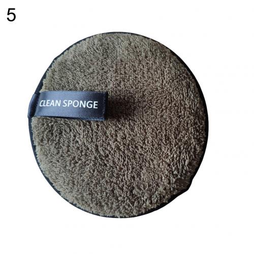 Makeup Remover Puff Women Soft Sponge Makeup Remover Powder Puff Face Cleaner Cleansing Cloth Pad Cleansing Powder Puff: Army Green