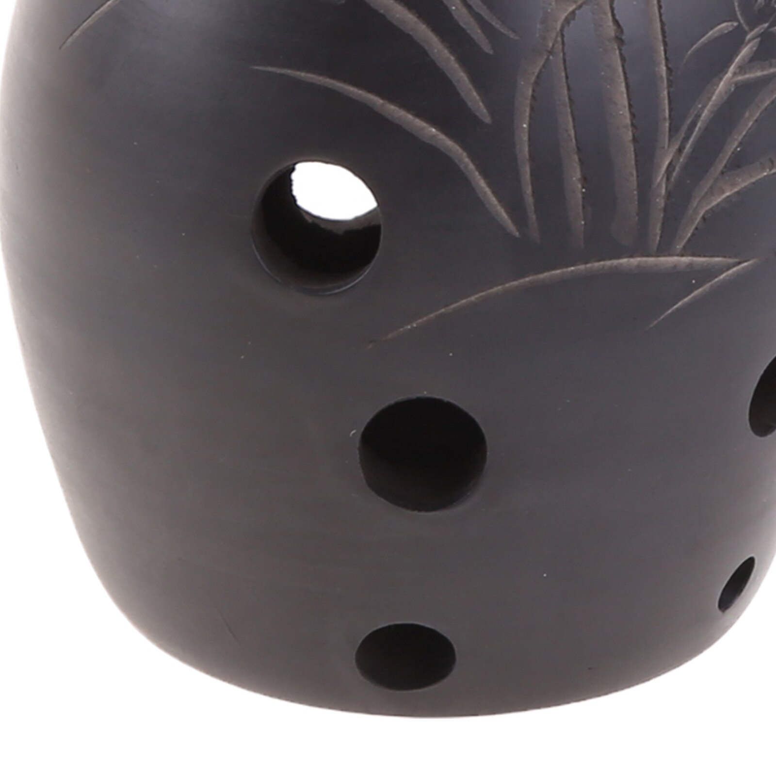 Xun-instrumento Musical de arcilla negra Ocarina para niños, 8 agujeros, para principiantes