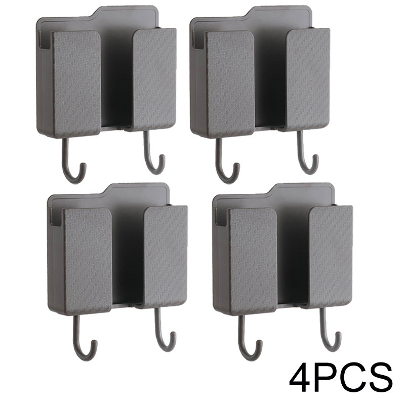 Soporte multifunción para teléfono inteligente, organizador montado en la pared, caja de almacenamiento, gancho para cargador de pared, organizador de cables, soporte de base de carga: Azul cielo