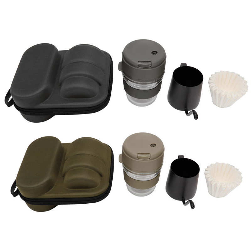 Hand Brewed Coffee Pot Set Travel Manual Coffe Maker with Cup for Brewing Coffee Manual Coffe Equipment