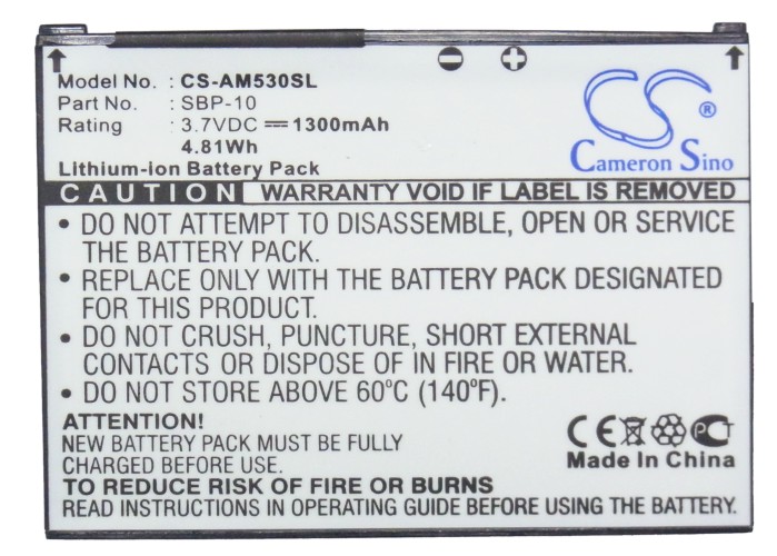 SBP-10 de batería de , 1300mAh, para Asus Aries, Lamborghini ZX1, M530, M530E, M530w, M536, P560, ZX1