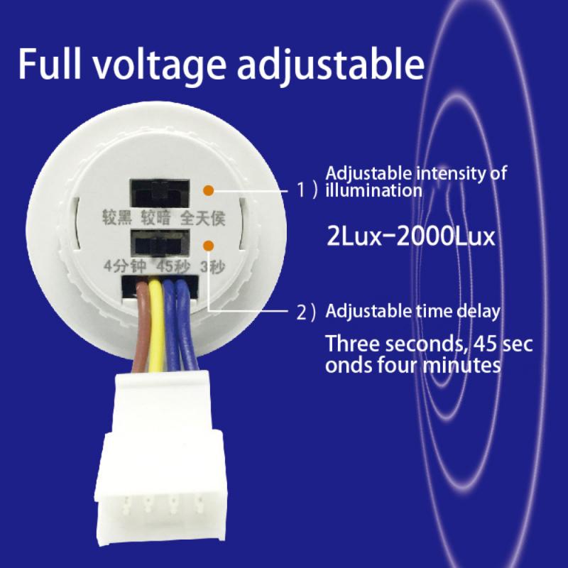 Mini PIR Sensor Detector Smart Switch AC 110-220V LED PIR Infrared Motion Sensor Detection Automatic Sensor Light Switch Home