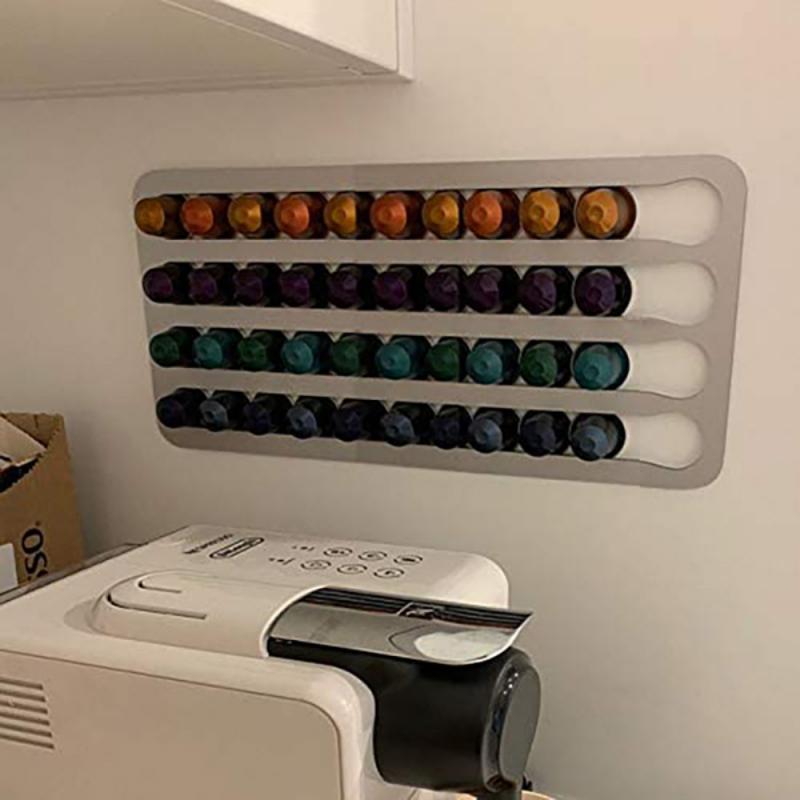 Support mural en aluminium pour rangement de capsules Nespresso 24/40, armoire de cuisine, carrelage, Restaurant
