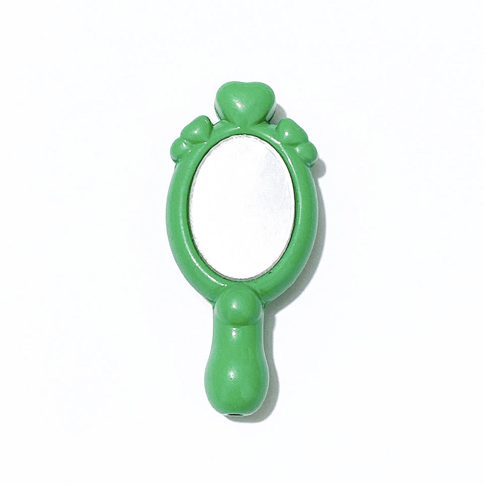 Espejo de belleza mágico de mano, cuentas Kawaii para fabricación de joyería, manualidades, decoración, collar, cadena de teléfono, accesorios de bolígrafo con cuentas: Sandía roja