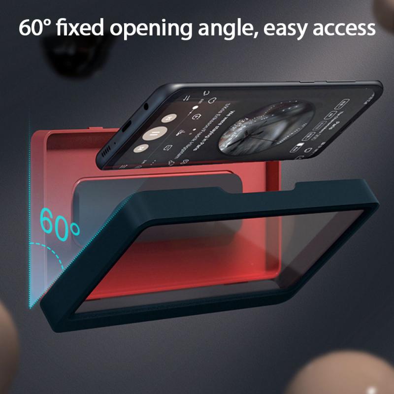 1Pcs Mooie Telefoon Doos Wandmontage Telefoon Case Waterdichte Handige Safe Telefoon Houder Badkamer Thuis Opslag