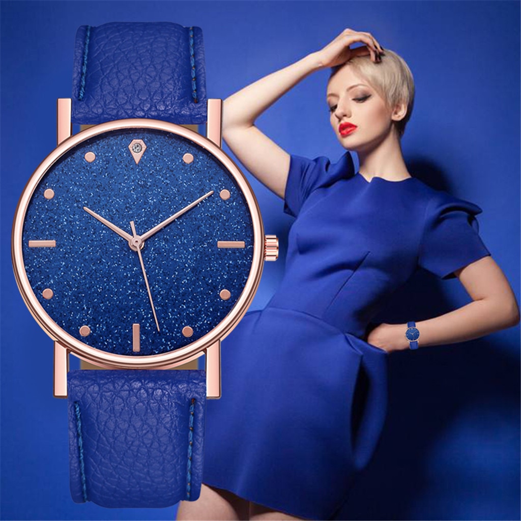 Leren stap horloge voor vrouwen luxe dameshorloge quartz horloge armband horloges klok