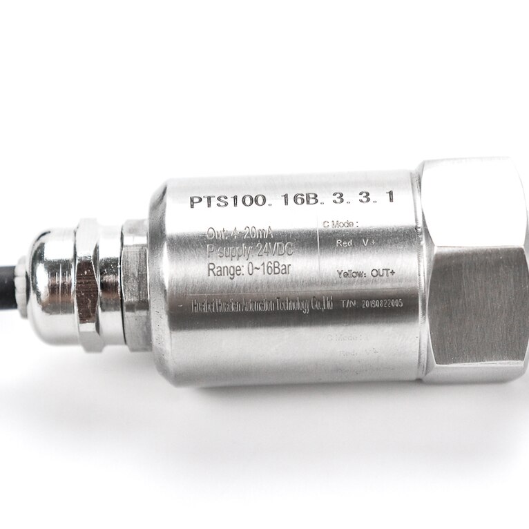 Water Pipe Silicon Pressure Transmitter Pressure Transducer 4-20mA output M20*1.5 thread 2m cable