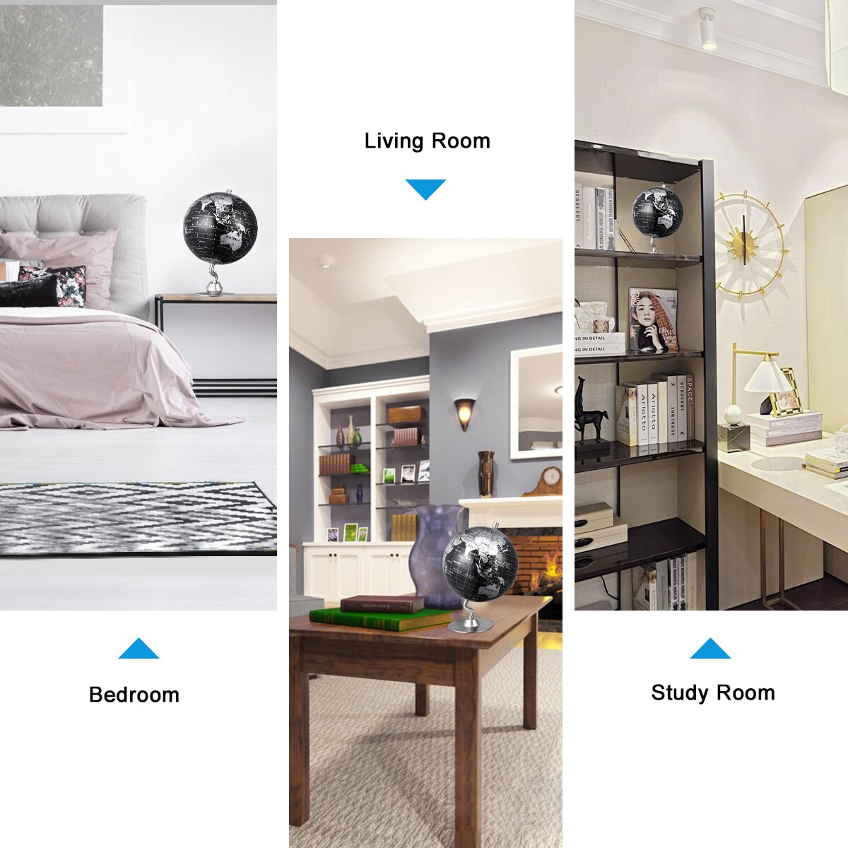 1Pc Praktische Delicate Desktop Globe World Map Decoratie Onderwijs Aid Gereedschap Educatief Speelgoed Voor Kantoor Classroom Huis