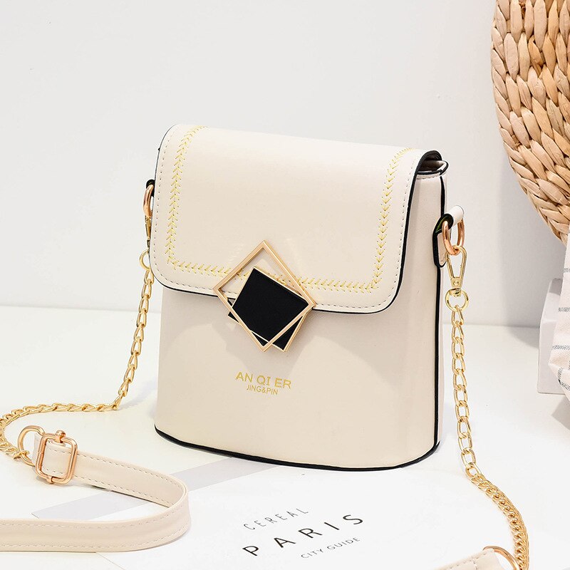 directe d'usine petit sac sac pour femmes internet populaire tout-match femmes bandoulière chaîne sac ins: Off-white