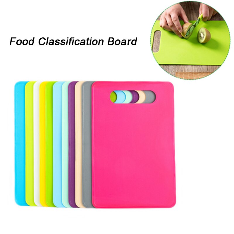 Plastic Cutting Board Foods Classification Boards Outdoors Camping Vegetable Fruits Meats Bread Cutting Chopping Blocks