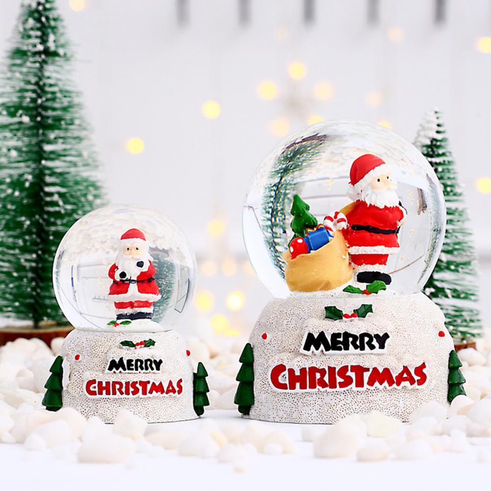 Decor Crafts Christmas Glass Snow Globe Ornament Children