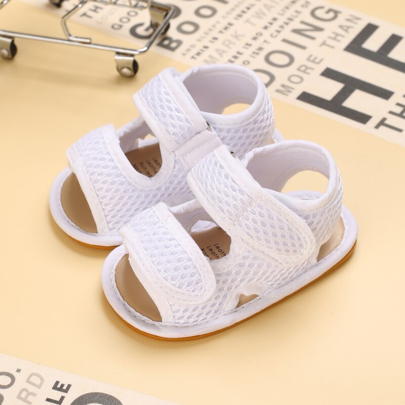 proprietà 0-18 mesi scarpe per bambini suole in gomma morbida sandali traspiranti scarpe per bambini panno a rete scarpe per bambini vuote: f / 0-6 mesi