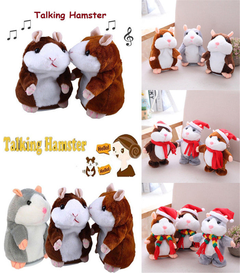 Brutale hamster kerst baby kinderen blik pratend speelgoed