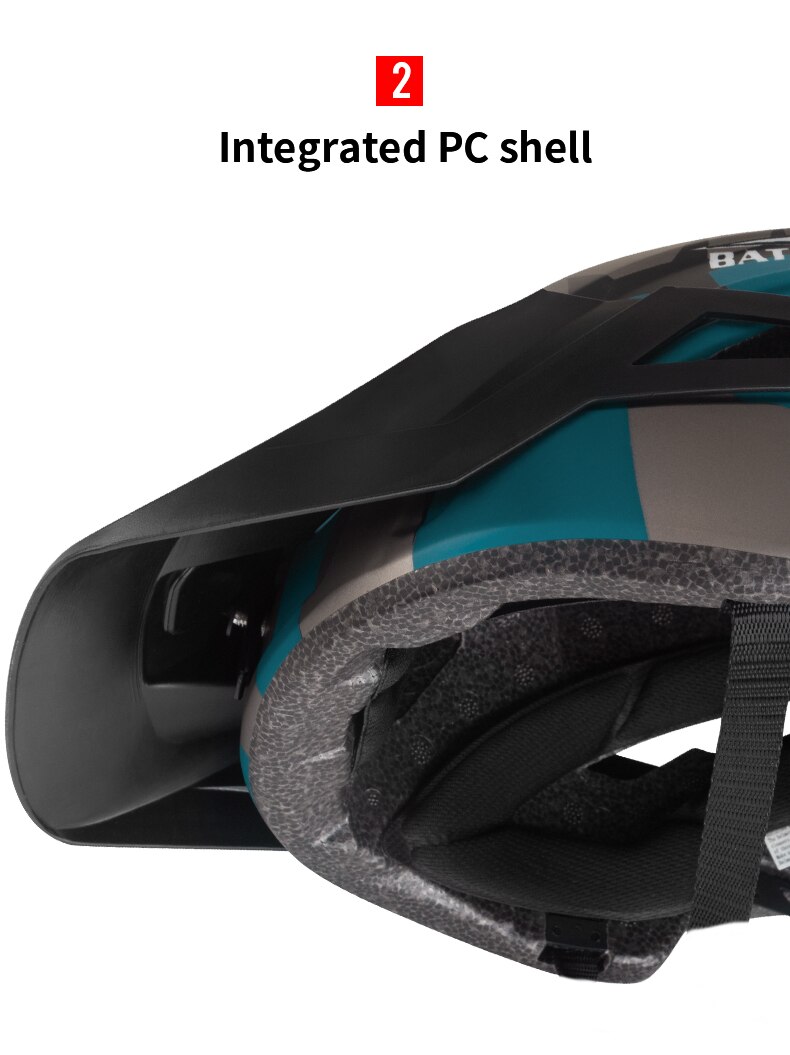 Orange cycling helmet MTB Large brim mountain bike ultralight bicycle helmet Men Women Casco Ciclismo Bicicleta MTB helmets