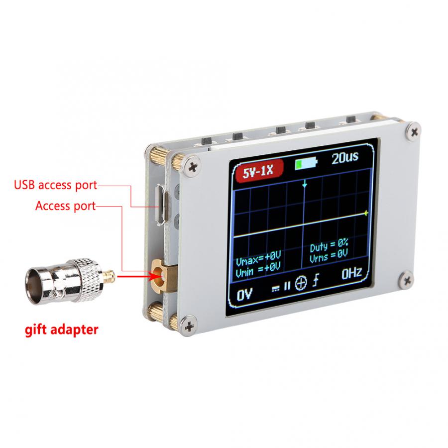 Digital Oscilloscope logic analyzer Handheld Mini Pocket Portable Ultra-small Digital Oscilloscope 1M Bandwidth oscilloscope Kit