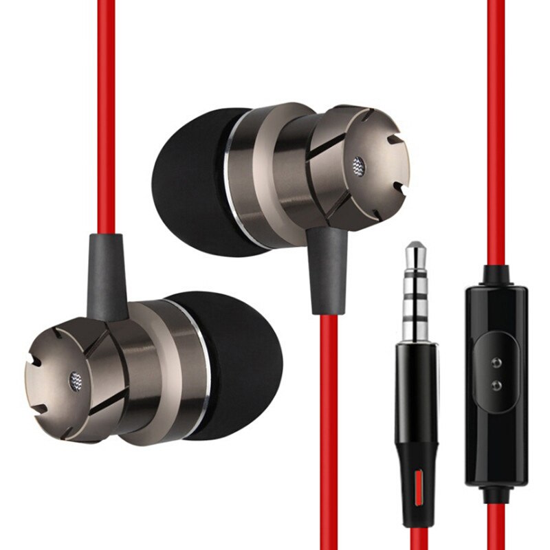 Earphone for Sony Xperia Z1 Z2 Z3 Z4 Z5 Compact Premium Z Ultra Z C6603 In-Ear Stereo Phone Headset Music Earpiece With Mic: Red